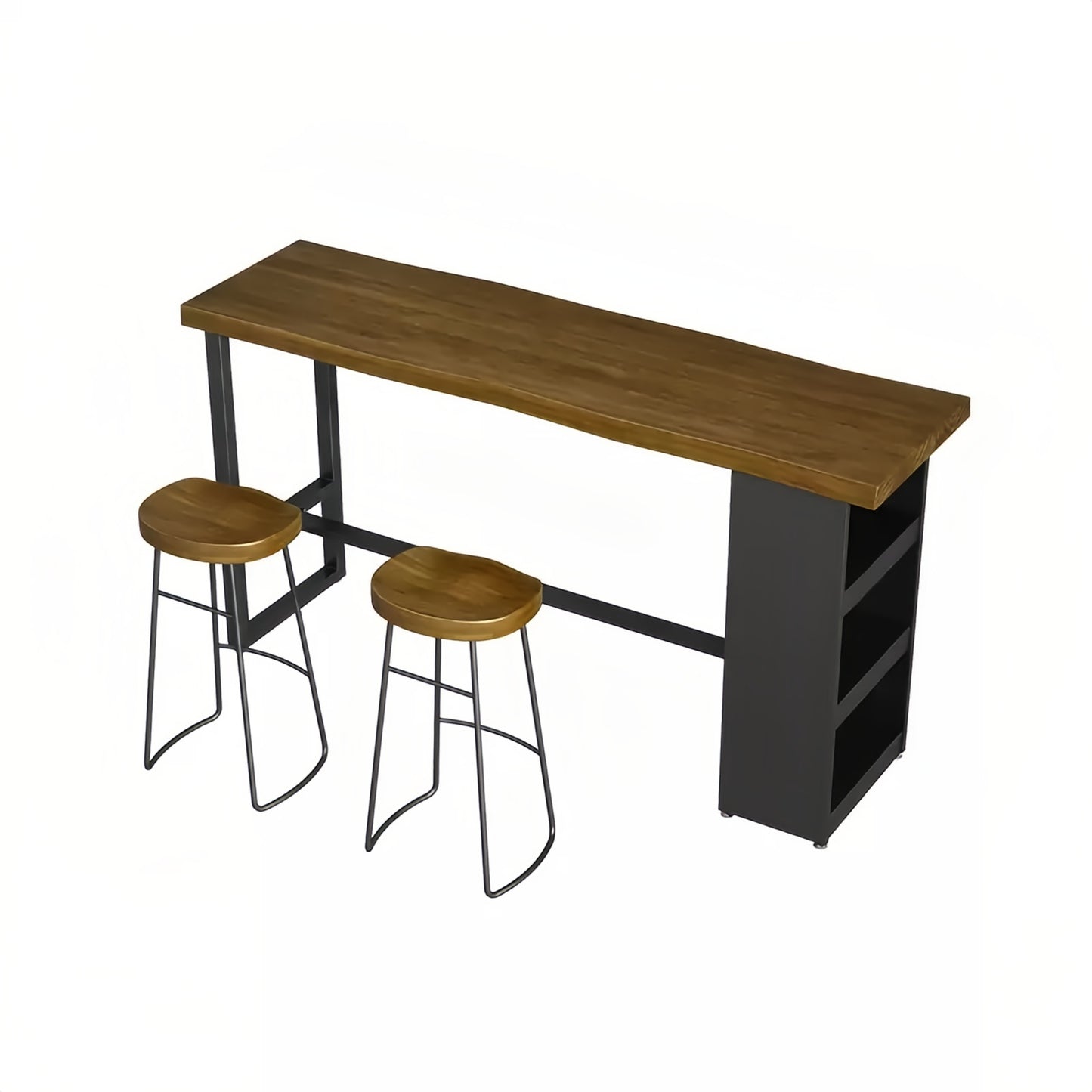 Bar Table New Zealand Pine Partition Storage High Table