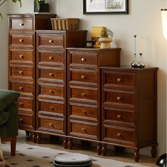 Oak Solid Wood Drawer Chest Without Door